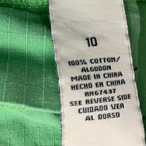 Ralph Lauren Polo Jeans 67 Green Shorts 100% Cotton size 10 - Picture 3 of 6